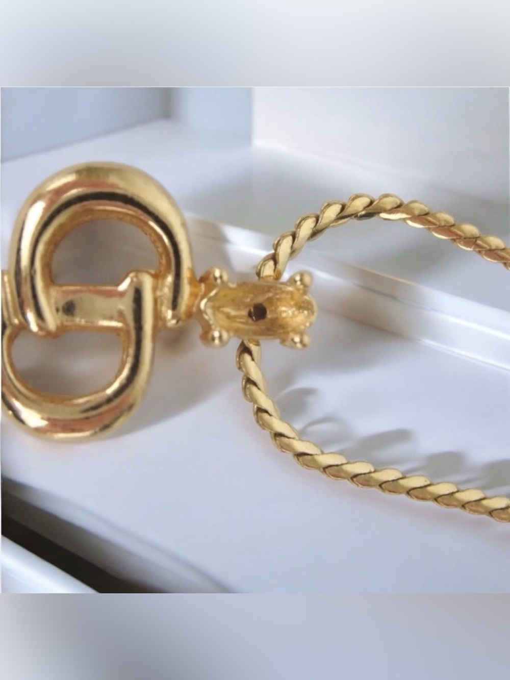 Christian Dior Signature Logo Necklace- 15β-17β π₯π€© - Picture 5 of 17